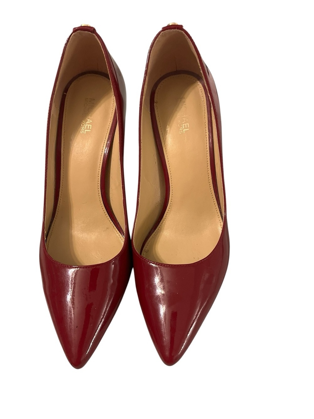 Red Patent Leather Pumps Pointed Toe Garden Party 7.5 Effortless Chic Heels